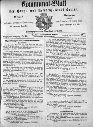 1877,47: No. 47, 25. November 1877