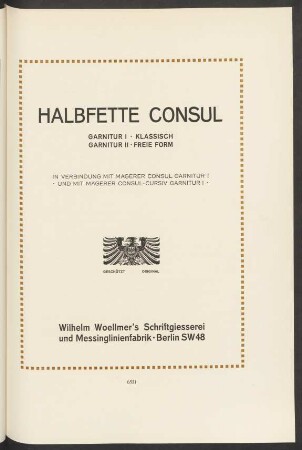Halbfette Consul
