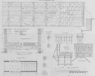 Pfostenfachwerkbrücke (Beton), Schema : Technikgeschichte | Industrie und Technik | Beton (Betonbauten)