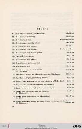 Stoffe (Nr. 319-352)