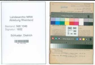 Entnazifizierung Dietrich Schlueter , geb. 08.12.1919 (Fotogehilfe)