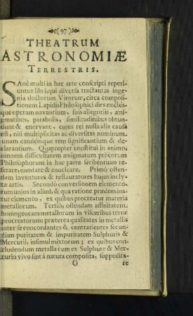 Theatrum Astronomiae Terrestris.