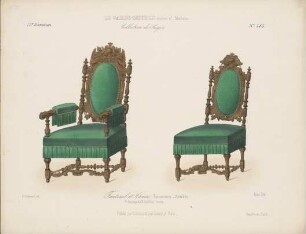 „Fauteuil et Chaise“, aus: Le Garde-meuble