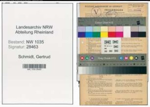Entnazifizierung Gertrud Schmidt , geb. 10.01.1914 (Angestellter)