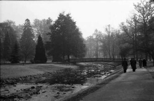 Baden-Baden: Promenade an der Oos, Winterlich