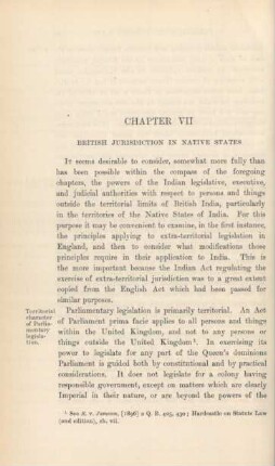 Chapter VII. British jurisdiction in native states