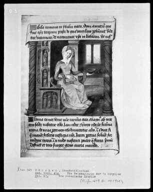 Die Weissagungen der elf(?) Sibyllen in ihren Beziehungen zur Bibel — Die cumanische Sibylle, Folio 4verso