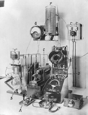 Kleine Löschfunken-Schiffsstation : Technikgeschichte | Physik | Elektrizität | Drahtlose Telegraphie und Telephonie