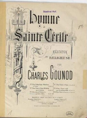 Hymne à Sainte Cécile : méditation religieuse, No. 5. Pour grand orchestre