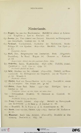 Niederlande (Nr. 651-732)