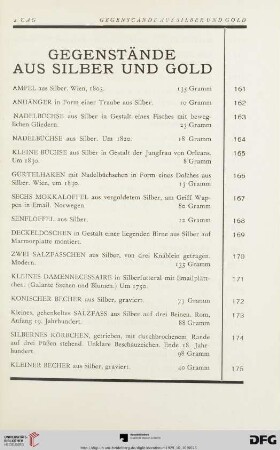 2. Tag: Gegenstände aus Silber und Gold (Nr. 161-348)