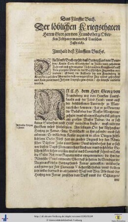 Das Fuenffte Buch.