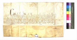 Papst Clemens VI. Konfirmation der päpstlichen und fürstlichen Privilegien des Klosters Comburg