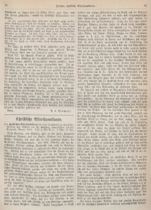 85-88 Christliche Alterthumskunde