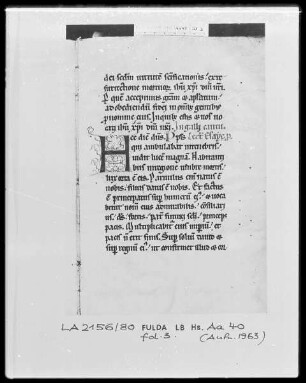 Epistolar — Initiale H, Folio 3recto