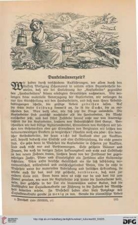 33: Dunkelmännerzeit?