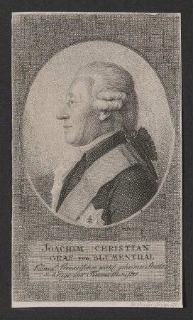 Porträt Joachim Christian von Blumenthal (1720-1800)