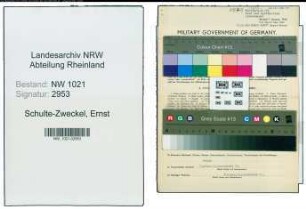 Entnazifizierung Ernst Schulte-Zweckel , geb. 21.06.1878 (Gastwirt)