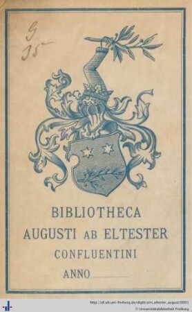 [Provenienz]: Eltester, August Leopold Heinrich