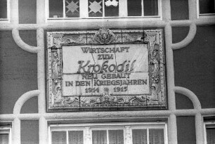Renovierung der Gaststätte "Krokodil" am Ludwigsplatz durch die Brauerei Binding