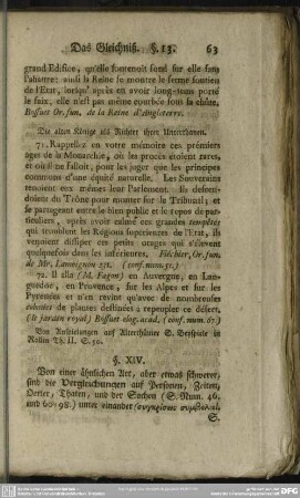 Die Vergleichung. §. XIV.