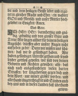 Buß-Gebet