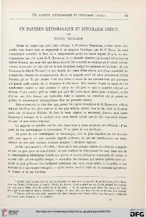8: Un papyrus métrologique et judiciaire inédit