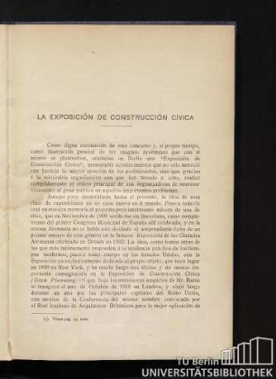 La exposición de construcción cívica