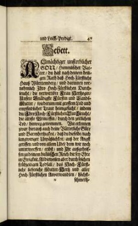 47-49, Gebett.-Kurzer Begriff und Innhalt...