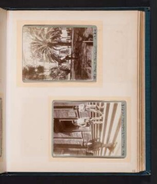 Fotoalbum einer Italienreise von Vendig bis Neapel : Albumseite 20 mit zwei Fotografien von Rom (Porträts)