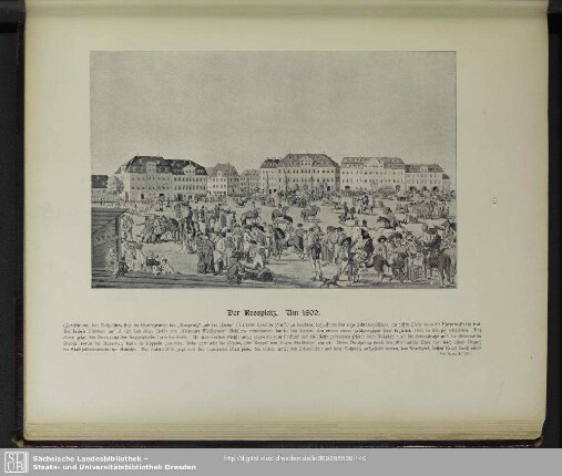 Der Rossplatz. Um 1800