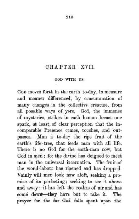 Chapter XVII. God With Us.