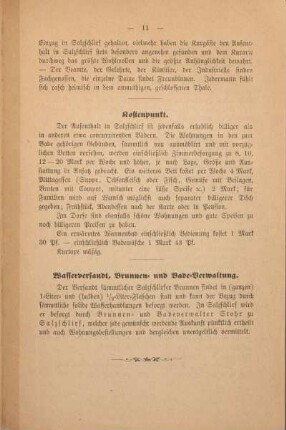 Wasserversandt, Brunnen- und Bade-Verwaltung.