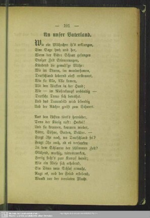 An unser Vaterland