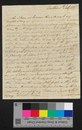 Brief an Henry D'Esterre Darby, Portsmouth von [J.] Darby