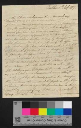 Brief an Henry D'Esterre Darby, Portsmouth von [J.] Darby