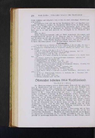 Österreicher befreiten 1864 Nordfriesland. Von Ernst Erichsen.