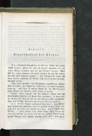 Kapitel I. Eigenschaften der Körper