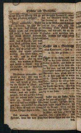 38-50, Epistel am 1. Sonntage nach Trinitatis. - Evangel. am 12. Sonntag. nach Trinitatis.