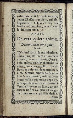 XXXII. De vera quiete animae