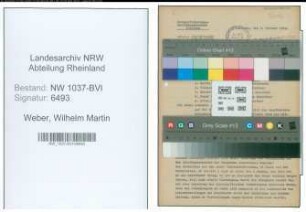 Entnazifizierung Wilhelm Martin Weber , geb. 07.05.1910 (Studienreferendar)