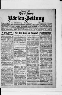 Berliner Börsen-Zeitung, Morgenausgabe