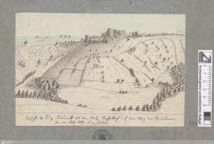 Ansicht der Burg Brauneck und dem Dorfe Sechselbach auf dem Weg von Reinsbronn : den 31. July 1819