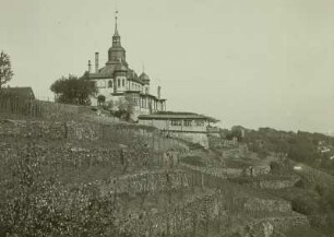 Radebeul, Spitzhaus : Radebeul. Spitzhaus von Westen aus gesehen