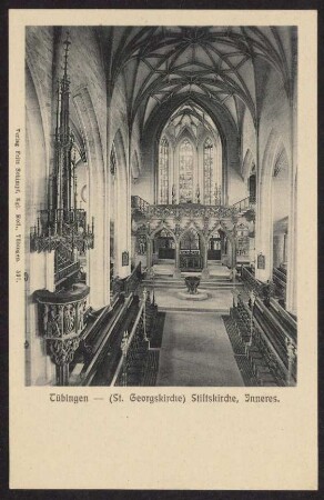 455, Tübingen - (St. Georgskirche) Stiftskirche, Inneres.