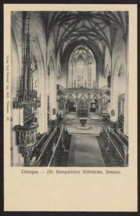 455, Tübingen - (St. Georgskirche) Stiftskirche, Inneres.