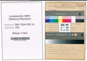 Entnazifizierung Franz Breuer , geb. 20.03.1911 (Schiffsfuehrer)