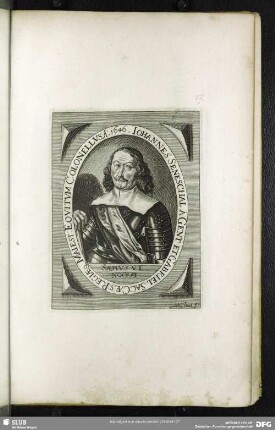 Johannes Seneschal A Gent Et Gabriel Sac: Caes: Regiaeq[ue] Maiest: Equitum Colonellus A: 1646.