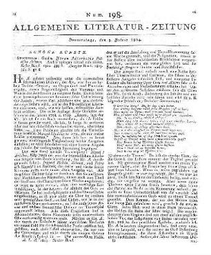 1804: Allgemeine Literatur-Zeitung