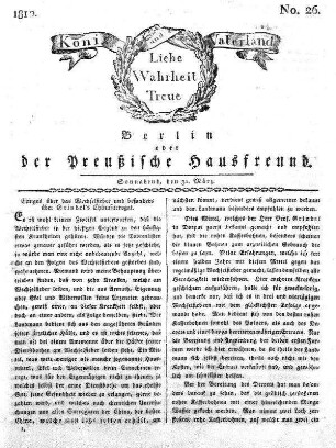 Nr. 26., 31. März 1810